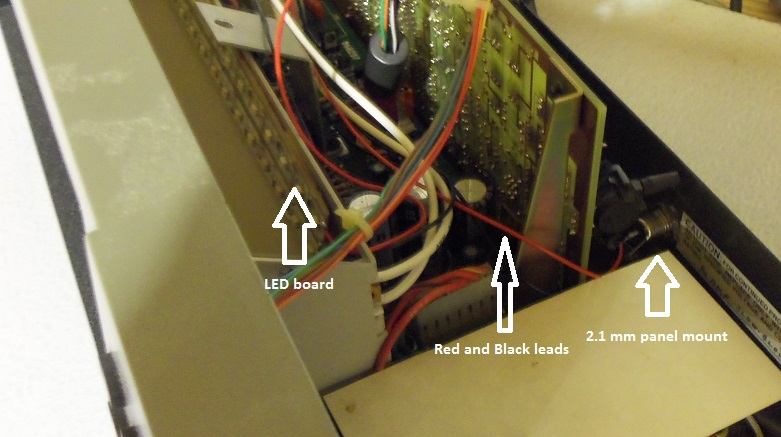 Chassis with LED board